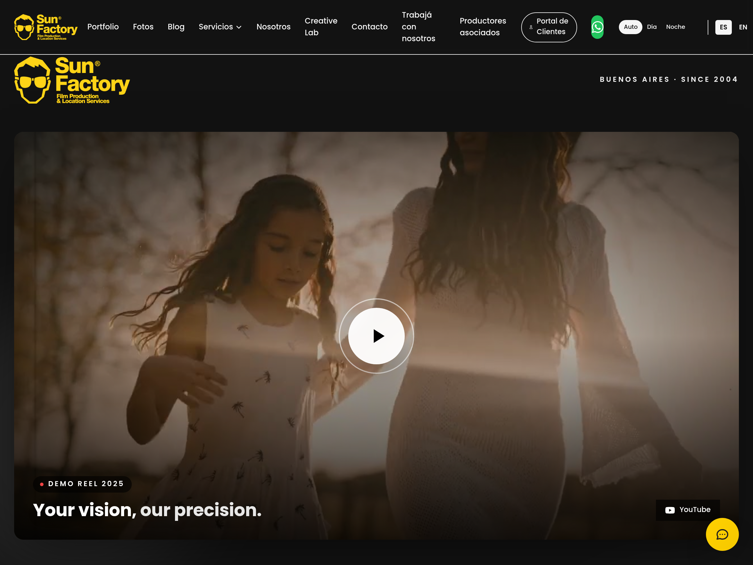 Captura do site de Sun Factory